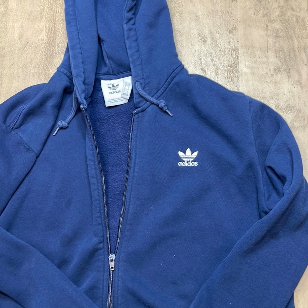 Adidas trefoil hoodie size Large